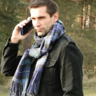 Tkaná vlněná šála