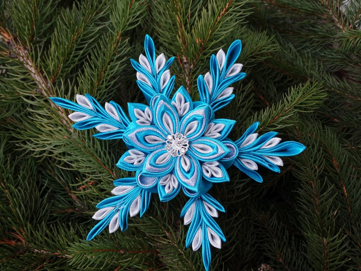 Maxi vločka kanzashi