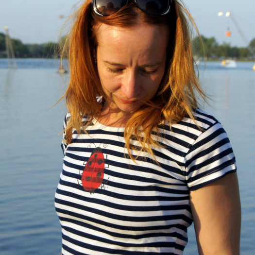 Námořnické s beruškou vel S SKLADEM (M-XL na obj.)
