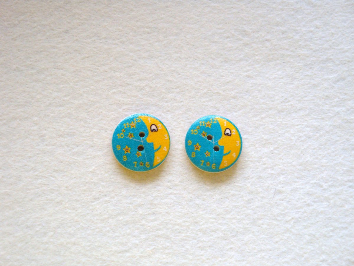 Knoflíky hodiny - 2 kusy