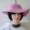 Letní klobouček v růžové