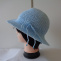 Letní klobouček ve světle modré 
