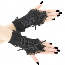 Gothic černé rukavice dámské 0205