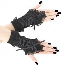Dámské černé rukavice 0550