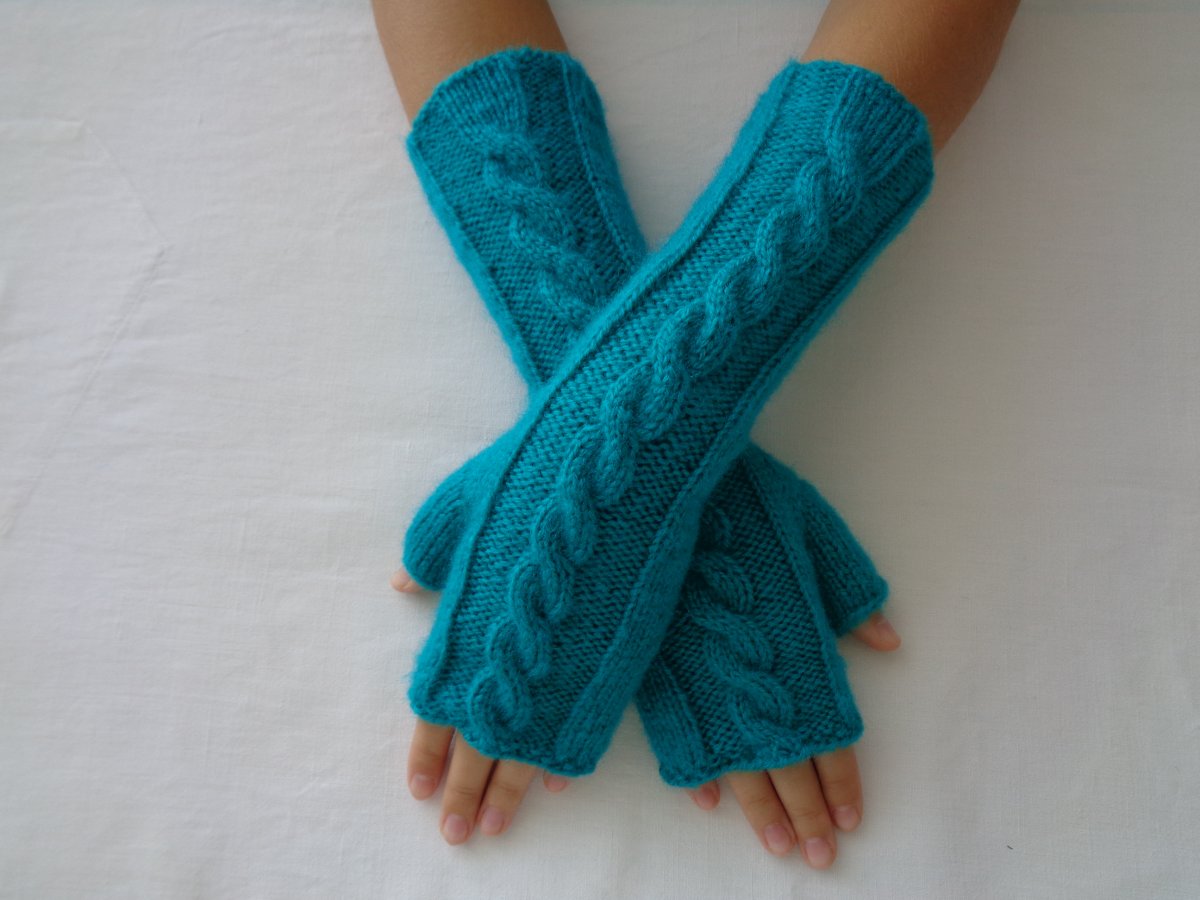 Rukavice - návleky polodlouhé