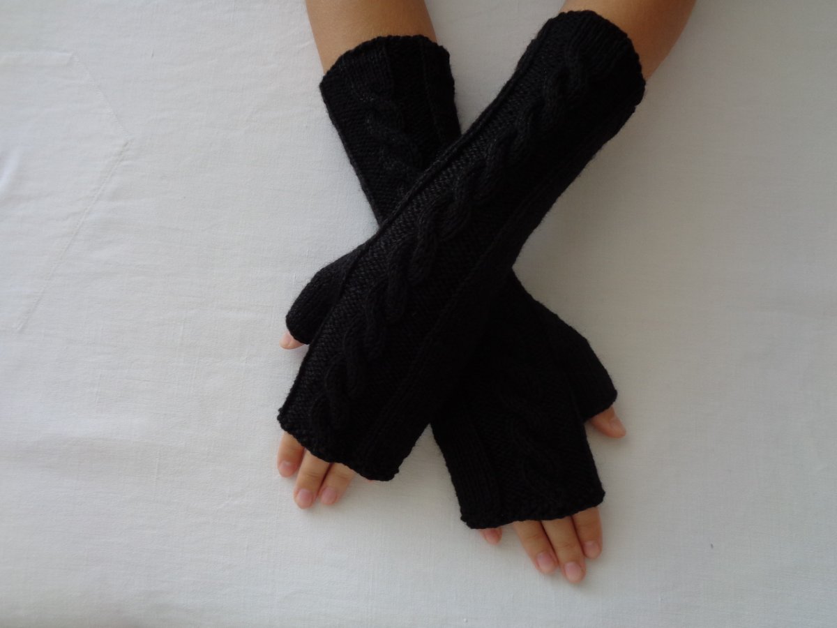 Rukavice - návleky polodlouhé