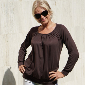 Tričko s řasením - barva na přání