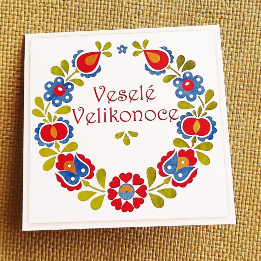 Přání VELIKONOČNÍ VĚNEC