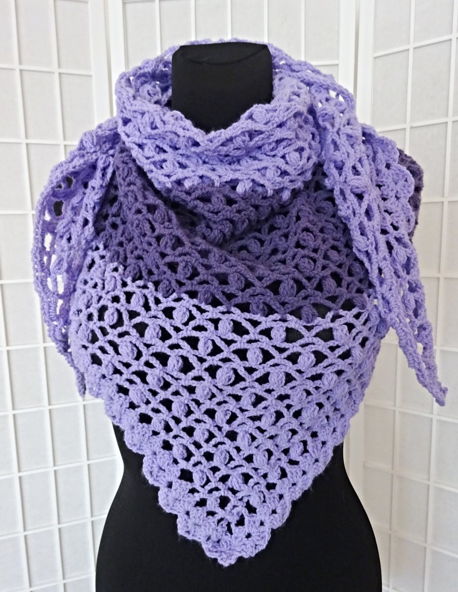 Fialkový šátek/šál