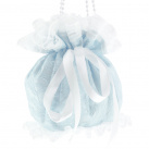 Pomparůrka modrá krajková,svatební kabelka pro nevěstu 1460B