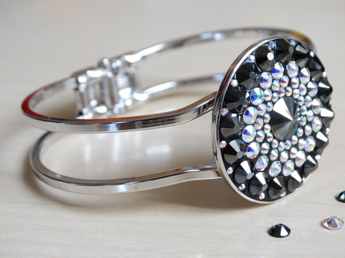 Velký náramek Černá mandala