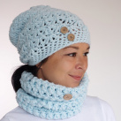 Bledomodrý (set čiapkošálový)