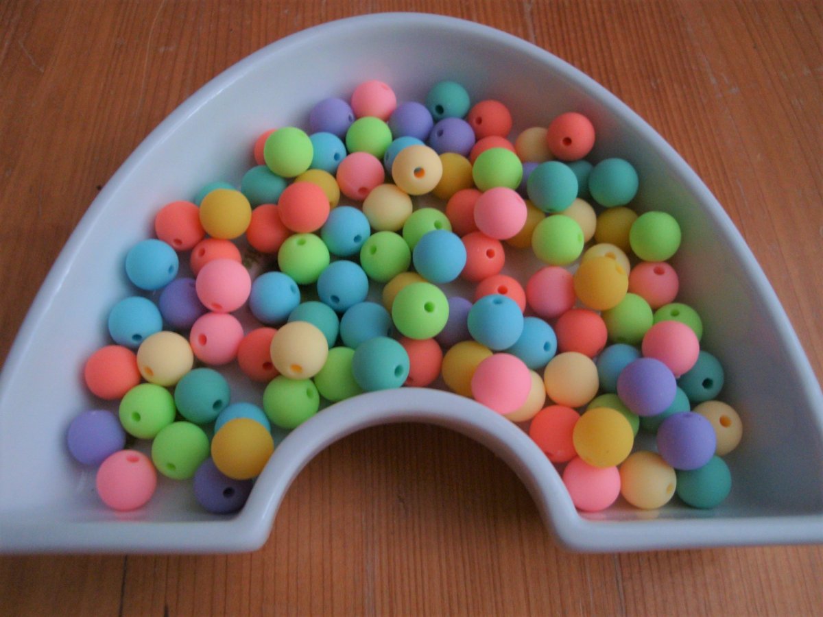 Matné korálky - 25 kusů