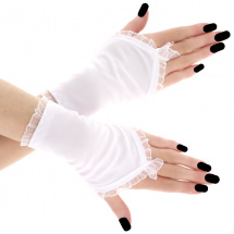 Svatební bílé rukavice pro nevěstu 0755B