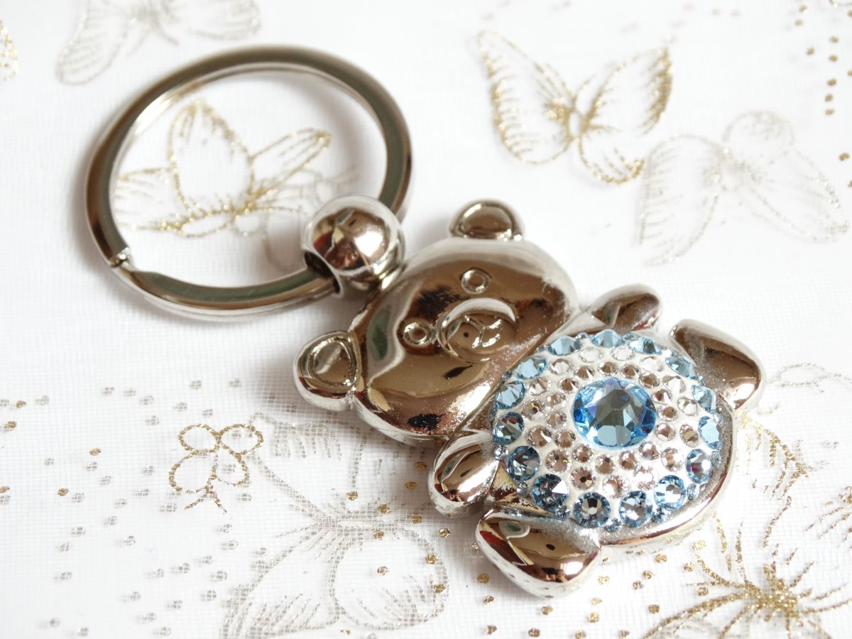 Přívěsek na klíče/kabelku- Modrý méďa