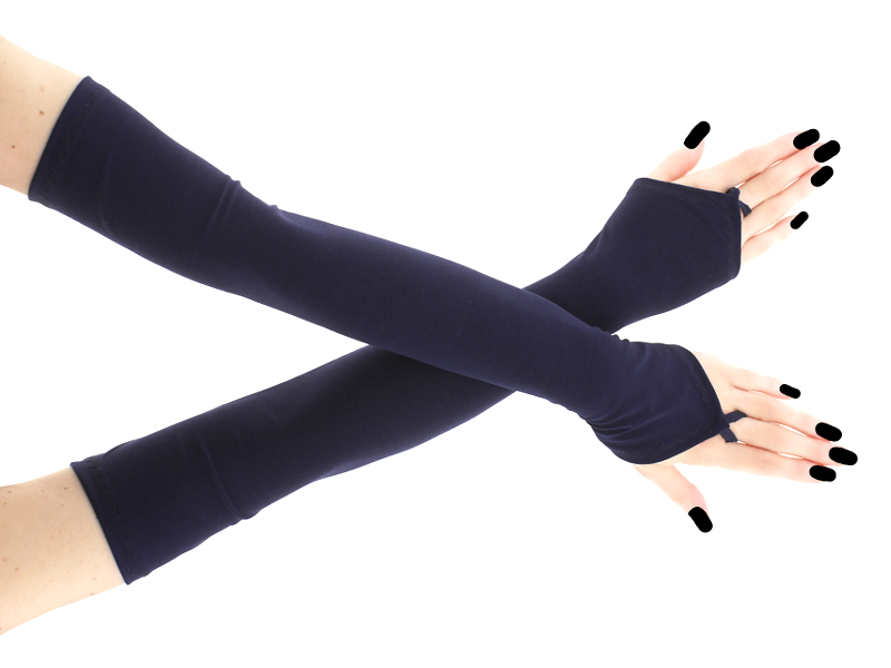 Dámské společenské rukavice modré 0025T