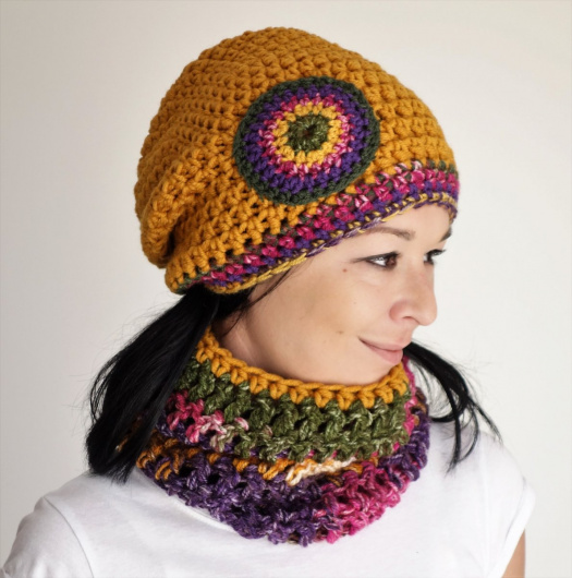 Mandala (set čiapkošálový)