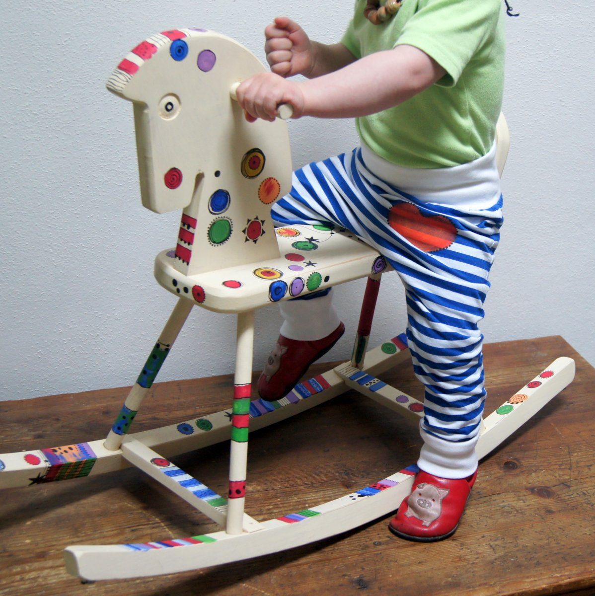 Malovaný houpací koník -  Punťa na obj.