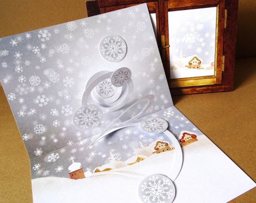 Přání - VESNIČKA POD SNĚHEM 3D