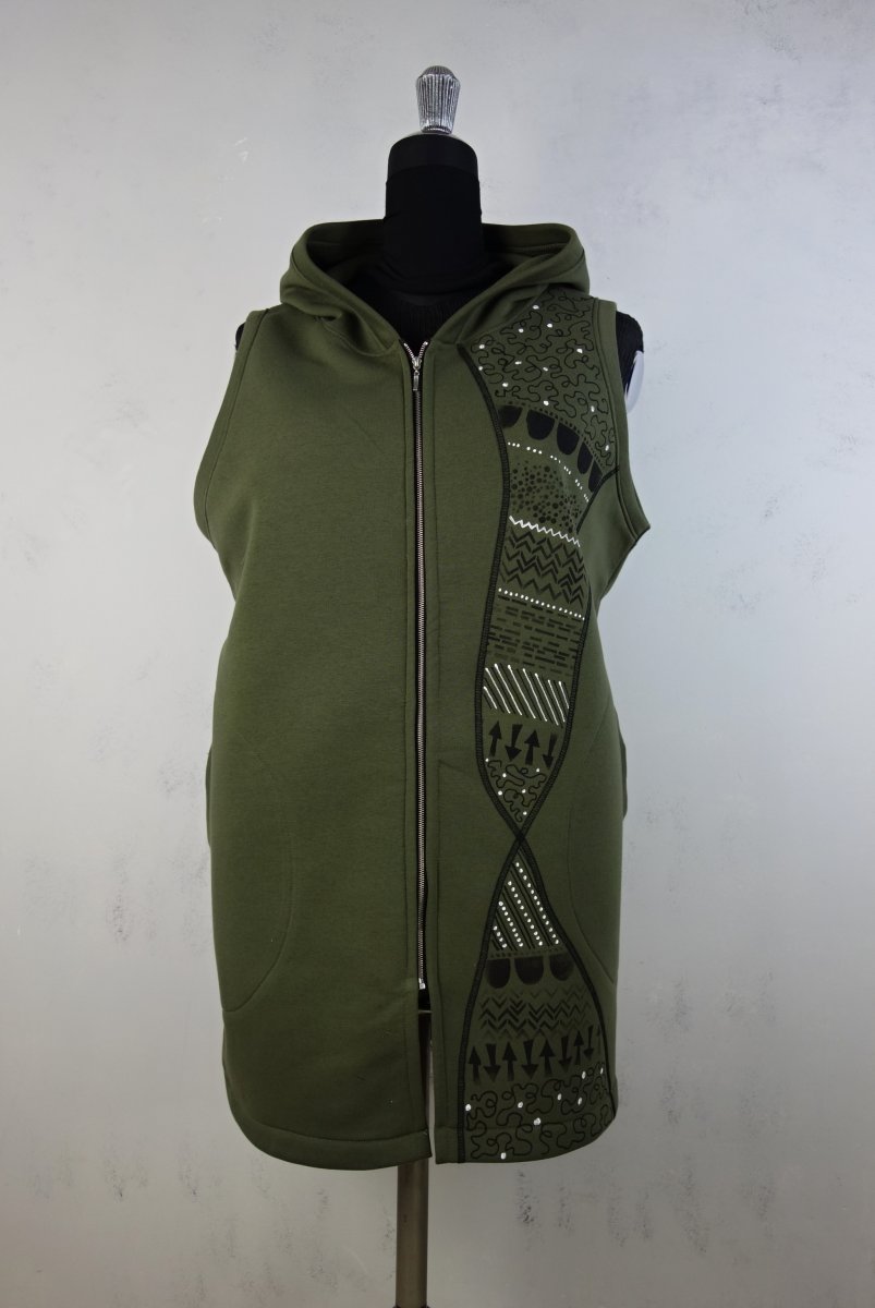 Vesta khaki teplejší 3XL až 5XL