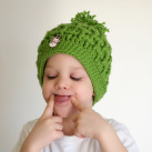 detská čiapka zelená