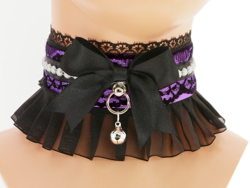 Kitten play obojek, saténový obojek NN2