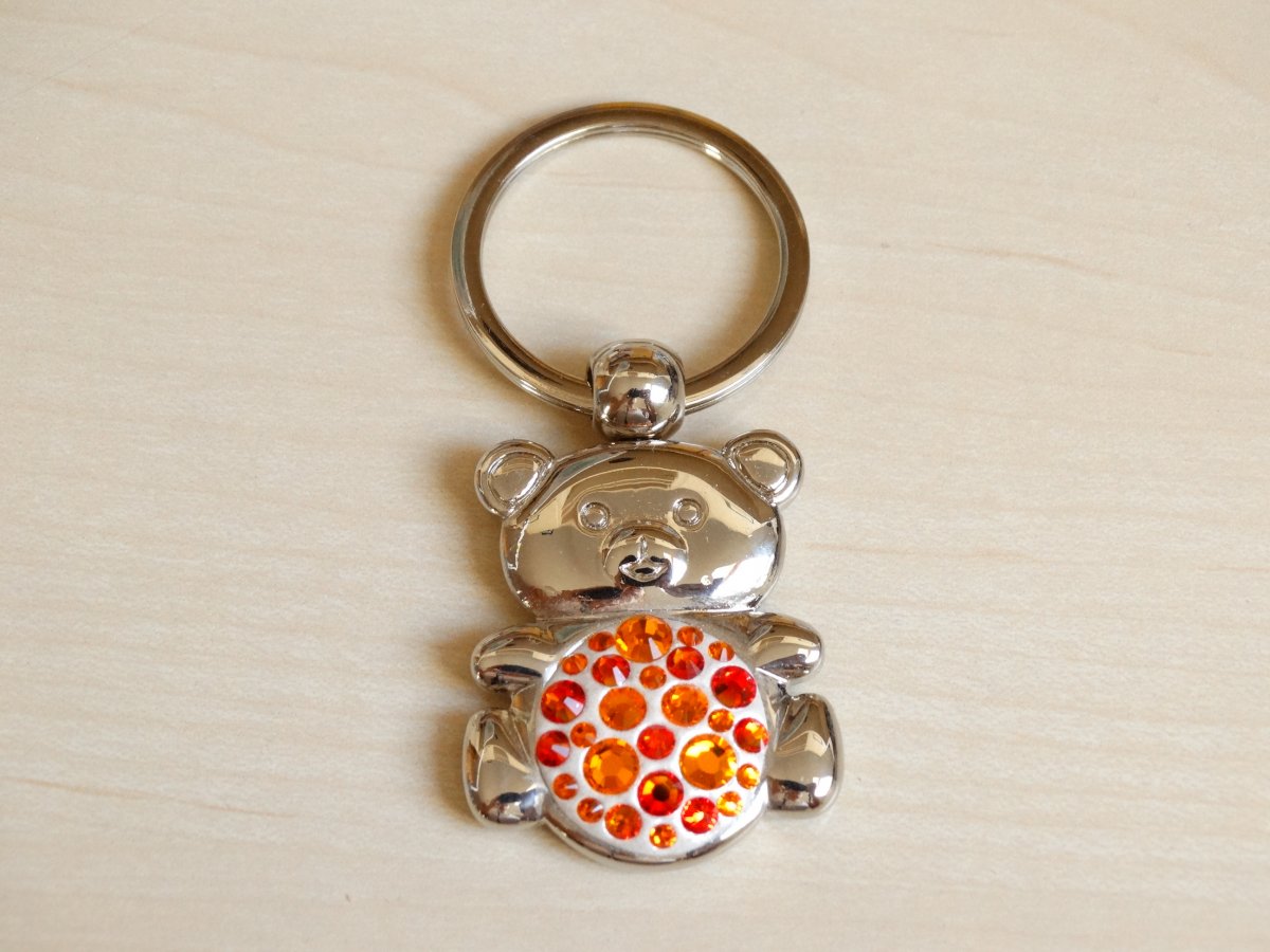 Přívěsek na klíče/kabelku- Oranžový méďa