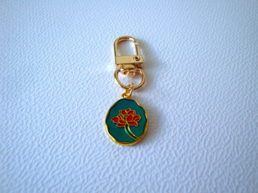 Kovový přívěsek 55x15 mm (1ks) - zelená