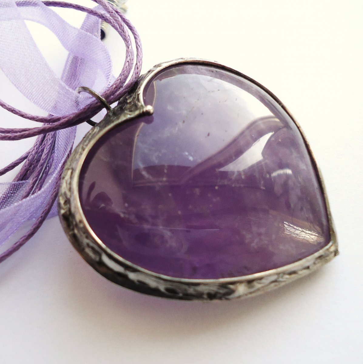 Velké ametystové srdce ...