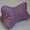 Relaxační polštářek - fialový kytičkový