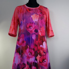 Šaty tulipány v červené