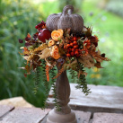 Vysoká podzimní dekorace