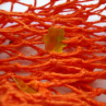 Síťovka lněná oranžová s perličkami