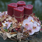 Velký masivní adventní svícen