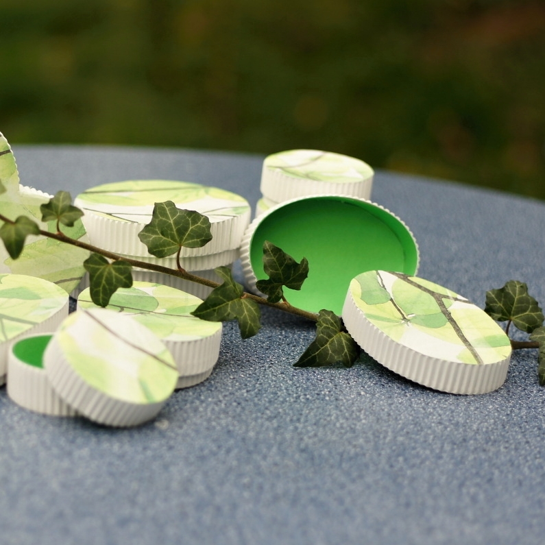 Dárkové a svatební krabičky bílozelené