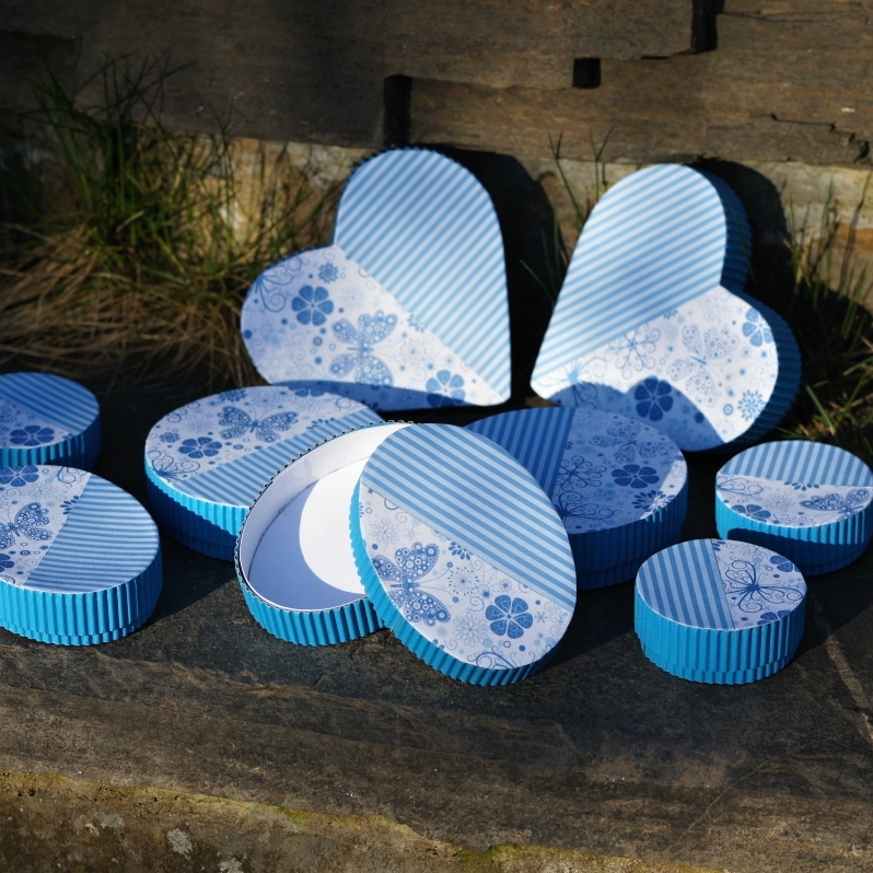 Dárkové a svatební krabičky modré