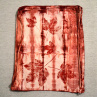 Plátěný batikovaný batůžek (pytel) s vínovými listy