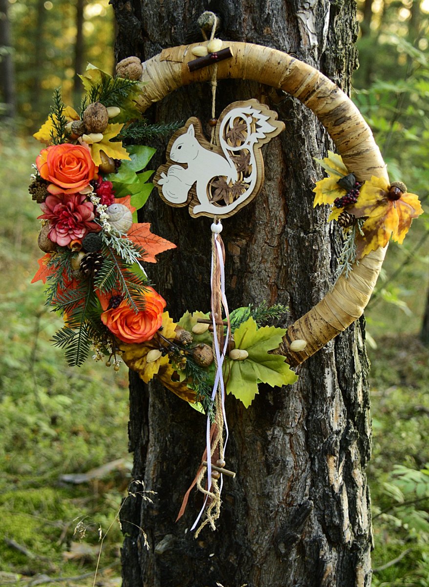 podzimní věnec ,,Veverčák,,