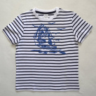 Pruhované dětské tričko s plachetnicí (7/8 let) 11638394