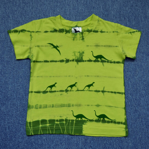 Zelené dětské tričko s dinosaury (4 roky) 11701304