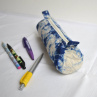Batikovaný penál (pouzdro na tužky) - modré 11812016