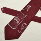 Vínová kravata s vínem a sklenkou 8093446