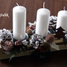 už jedou ! :) -adventní svícen..