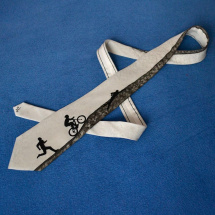 Triatlon - hedvábná kravata na přání