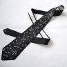 Černá decentní valentýnská kravata 9220292