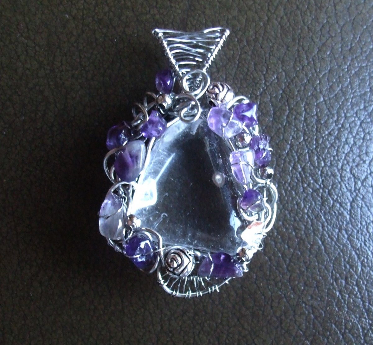 Křišťál s Ametystem.