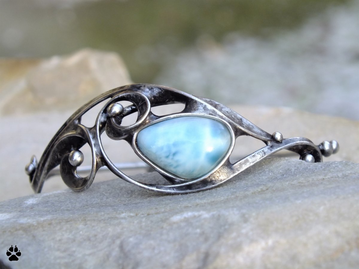 SUMMER SKY II.- náramek s larimarem