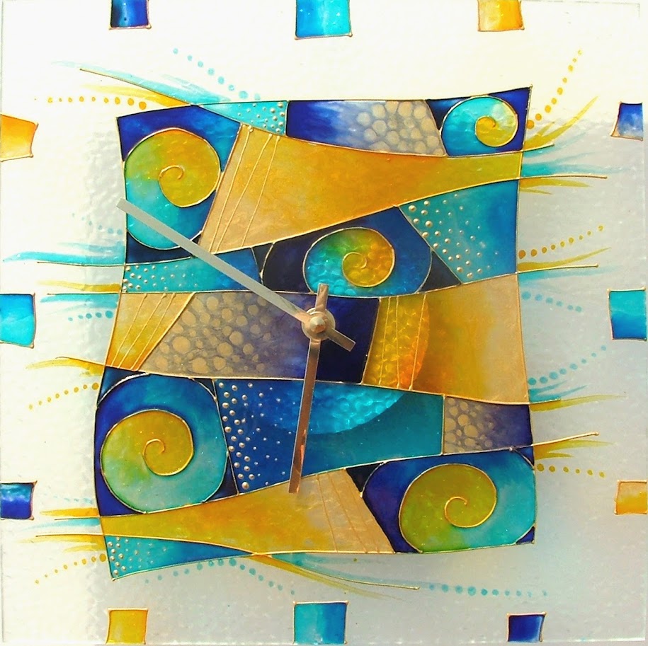 Časoprostor v koláži- 30x30cm