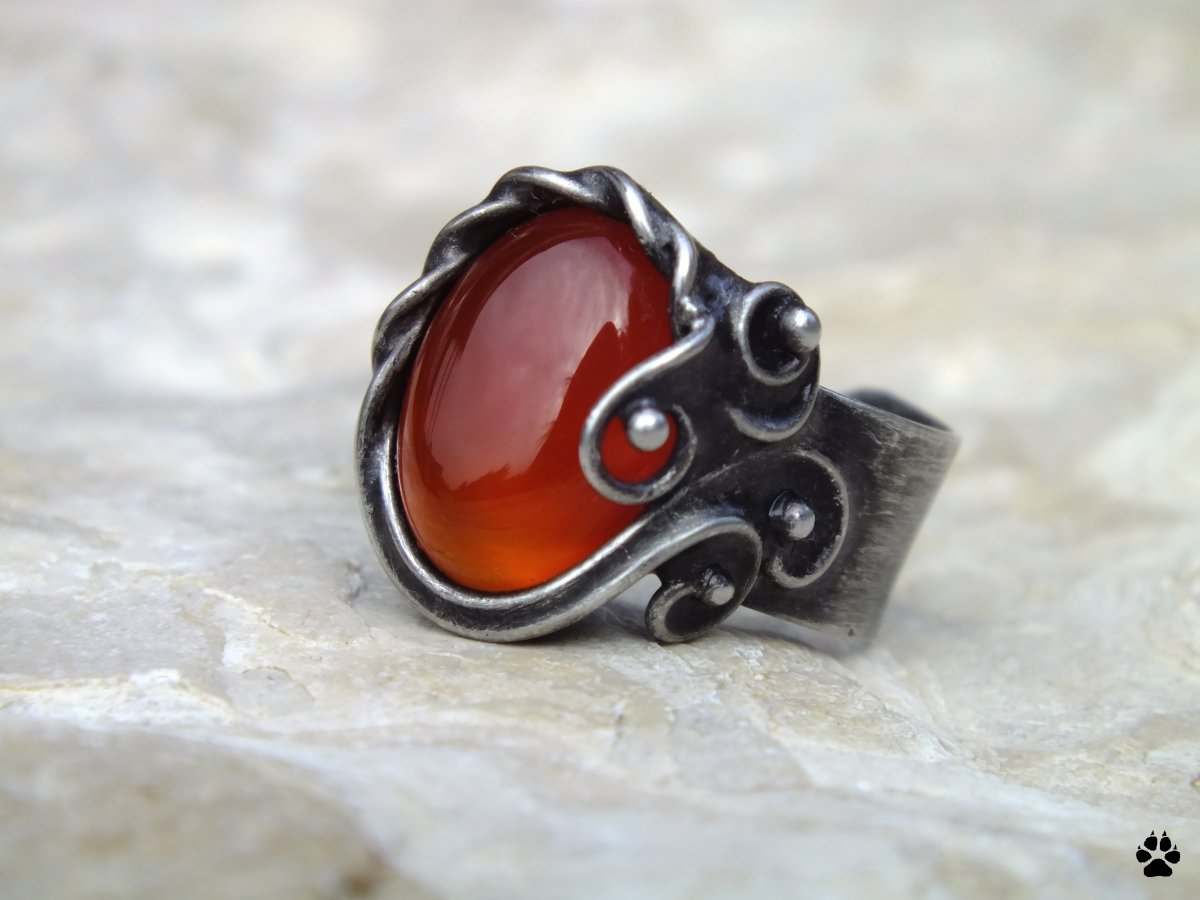 Affinity- prsten s karneolem