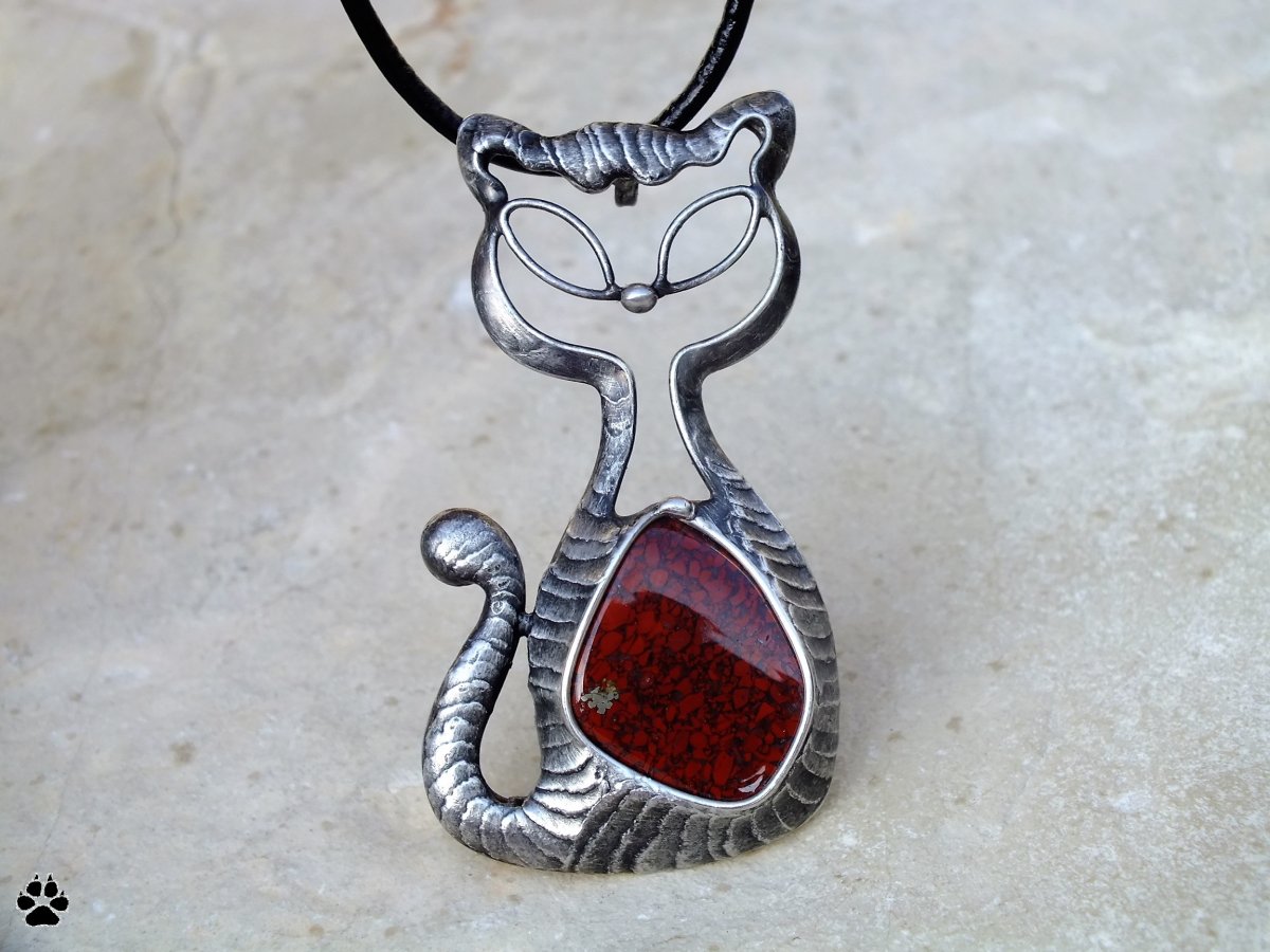 Kočička Berta - jaspis brekcie